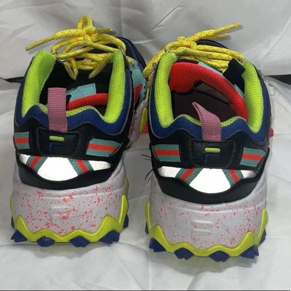 Fila Black and Blue Sneakers with Chunky Design, colors - Picture 4 of 8